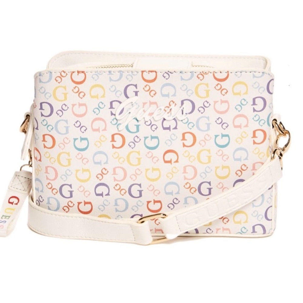 Guess Multicolor Logo Crossbody Bag